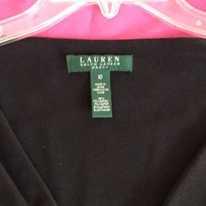 Ralph Lauren black dress.